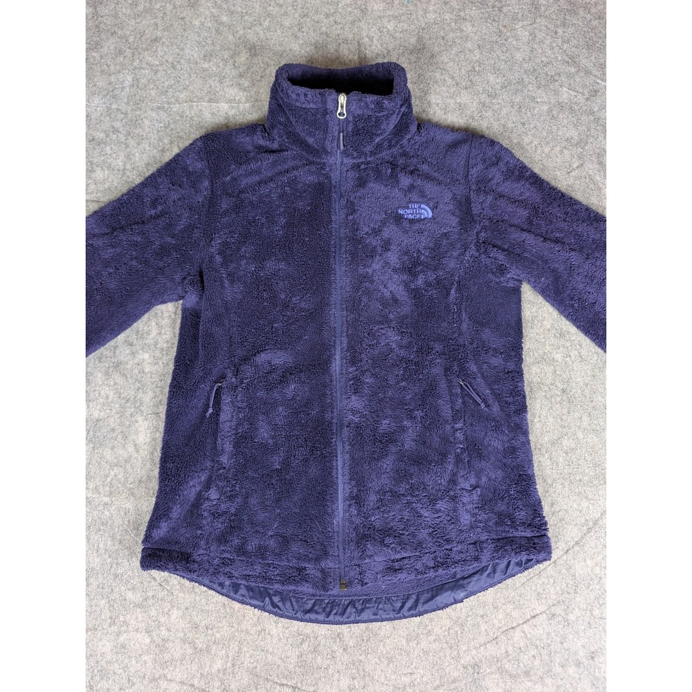 The North Face Osito Full Zip Fleece Jacket Navy Blue High Pile Silken S/P - Picture 5 of 10